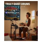 Retails for $230! Donner DED-80 Electronic Drum Set with 4 Quiet Mesh Pads, 180+ Sounds, 2 Pedals, Throne, Headphones, Sticks, and Melodics Lessons Retails for $230! Donner DED-80 Electronic Drum Set with 4 Quiet Mesh Pads, 180+ Sounds, 2 Pedals, Throne, Headphones, Sticks, and Melodics Lessons