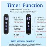 Retails for $250! Towel Warmer Rack for Bathroom with Timer/Fahrenheit Temperature Control Wall Mounted Electric Heated 10 Bar Rail Plug-in or Hardwired Keep Bath Shower Towel Warming (Brushed Gold) Retails for $250! Towel Warmer Rack for Bathroom with Timer/Fahrenheit Temperature Control Wall Mounted Electric Heated 10 Bar Rail Plug-in or Hardwired Keep Bath Shower Towel Warming (Brushed Gold)