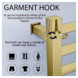 Retails for $250! Towel Warmer Rack for Bathroom with Timer/Fahrenheit Temperature Control Wall Mounted Electric Heated 10 Bar Rail Plug-in or Hardwired Keep Bath Shower Towel Warming (Brushed Gold) Retails for $250! Towel Warmer Rack for Bathroom with Timer/Fahrenheit Temperature Control Wall Mounted Electric Heated 10 Bar Rail Plug-in or Hardwired Keep Bath Shower Towel Warming (Brushed Gold)