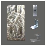 Retails for $249! BATRENDY ARTS Modern Beach Metal Wall Art Decor 3D Silver Coconut Palm on the Shores of Hawaii Blue Coast Hanging Sculptures Outdoor or Indoor Tree Decorations Retails for $249! BATRENDY ARTS Modern Beach Metal Wall Art Decor 3D Silver Coconut Palm on the Shores of Hawaii Blue Coast Hanging Sculptures Outdoor or Indoor Tree Decorations