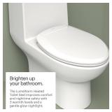 Retails for $130! Brondell L60-EW LumaWarm Heated Nightlight Elongated Toilet Seat, White Retails for $130! Brondell L60-EW LumaWarm Heated Nightlight Elongated Toilet Seat, White