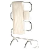 Retails for $144! Warmrails Classic Towel Warmer - Free-Standing or Wall Mounted Towel Warmer Rack for Drying Towels and Garments - 37.5-Inch Chrome Finish Frame with 4 Bars - Model HCC Retails for $144! Warmrails Classic Towel Warmer - Free-Standing or Wall Mounted Towel Warmer Rack for Drying Towels and Garments - 37.5-Inch Chrome Finish Frame with 4 Bars - Model HCC