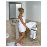 Retails for $144! Warmrails Classic Towel Warmer - Free-Standing or Wall Mounted Towel Warmer Rack for Drying Towels and Garments - 37.5-Inch Chrome Finish Frame with 4 Bars - Model HCC Retails for $144! Warmrails Classic Towel Warmer - Free-Standing or Wall Mounted Towel Warmer Rack for Drying Towels and Garments - 37.5-Inch Chrome Finish Frame with 4 Bars - Model HCC