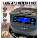 Retails for $190! Nadex S540 Pro | Coin Counter, Sorter, and Wrapper | Sorts up to 300 Coins Per Minute | Comes with 48 Preformed Wrappers (Gray) Retails for $190! Nadex S540 Pro | Coin Counter, Sorter, and Wrapper | Sorts up to 300 Coins Per Minute | Comes with 48 Preformed Wrappers (Gray)