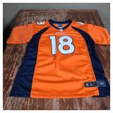 Denver Broncos #18 NFL Jersey Large Denver Broncos #18 NFL Jersey Large