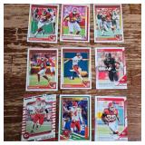 Kansas City Chiefs NFL Football Trading Cards Collection 9- Piece Kansas City Chiefs NFL Football Trading Cards Collection 9- Piece