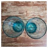 Coca-Cola Vintage Blue Tint Glass Tumblers Set of 2 Coca-Cola Vintage Blue Tint Glass Tumblers Set of 2