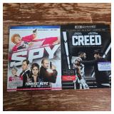 Spy (2015) & Creed (2015) 4K UHD + Blu-ray Movie Bundle Spy (2015) & Creed (2015) 4K UHD + Blu-ray Movie Bundle