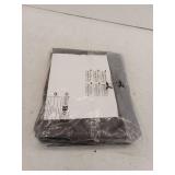 SMILETIME Dark Gray 63in Long Velvet Curtains with Rod Pocket, Set of 2 Panels, 52 x 63 Inches Long