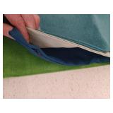 WEMEON Blue Outdoor Waterproof Pillow Covers, 18x18in, Set of 4, Solid Color