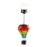Hot Air Balloon Solar Lantern, Red, Green