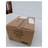 Amazon Basics Flushable Adult Toilet Wipes, Fragrance Free, 42 Count, 1 Box of 8 Packs