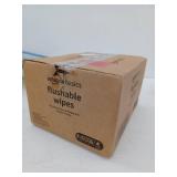 Amazon Basics Flushable Adult Toilet Wipes, Fragrance Free, 42 Count (Pack of 8) (Total 336 wipes)