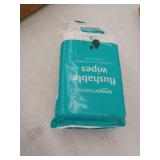 Amazon Basics Flushable Adult Toilet Wipes, Fragrance Free, 42 Count (Pack of 3), 126 Wipes total