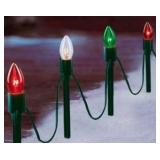 Multi-Color C9 Christmas Stake Lights Set