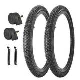 SIMEIQI 2 Pack 20in x 1.75in Bike Tires and Inner Tubes