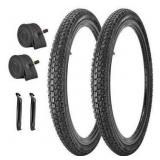 SIMEIQI 2 Pack 20 x1.75 Inch Bike Tires and Inner Tubes 20x1.75/2.125