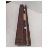 Cordless Bamboo Roman Shades for Windows, 34.5x64, Espresso