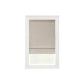 Eclipse Drew Cordless Roman Shade, Blackout 23 In Wide x 64 In Long in Linen