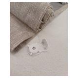 Eclipse Drew Cordless Roman Shade, Blackout 23 In Wide x 64 In Long in Linen