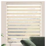 Jiangpin Textile Zebra Blind, 58x72, Cream
