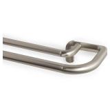 Umbra Twilight Expandable Double Curtain Rod, 28-48 Inch