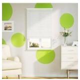 Cordless Vinyl Mini L Blind 47 W x 48 H, 1in Slat, White
