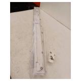 Cordless Vinyl Mini L Blind 47 W x 48 H, 1in Slat, White