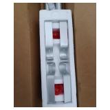 Usfook 1 Inch Curtain Rod, 72 to 144 Inches, Silver