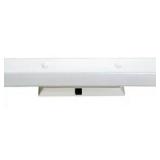 Satco Nuvo 24 in 4 Light White Vanity Light with White Channel Glass Shade