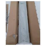 Satco Nuvo 24 in 4 Light White Vanity Light with White Channel Glass Shade