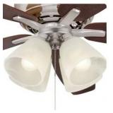 Harbor Breeze 10-in 4 -Light Silver LED Ceiling Fan Light Kit, (Fan Not Included)