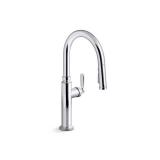 Kohler Edalyn By Studio McGee Single Handle Pull Down Sprayer Kitchen Faucet With Sprayhead in Polished Chrome