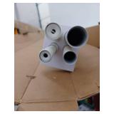 KAMANINA Double Curtain Rod Set 72-144 inches, White