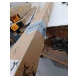 KAMANINA Double Curtain Rod Set 72-144 inches, White