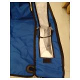 Amazon Basics XL Folding Padded Outdoor Camping Chair with Carrying Bag - 38 x 24 x 36 Inches, Blue