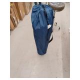 Amazon Basics XL Folding Padded Outdoor Camping Chair with Carrying Bag - 38 x 24 x 36 Inches, Blue