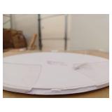 White Cylinder Display Pedestal Set of 3