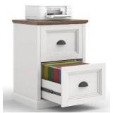 Farmhouse Style 2-Drawer File Cabinet