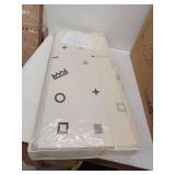 Extra Large Baby Play Mat - Gray Geometric Pattern, reversible to animals 79x71 inch