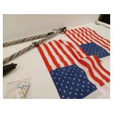 LED Whip Lights with American Flag - 4FT RGB Light Set