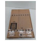 Beamis Elongated Wood Toilet Seat, White