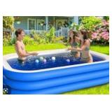 Blue And White Inflatable Pool