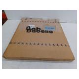 Babelio Baby Gate for Stairs, Kitchen & Doorways, 26-43 Wide, 28in Tall, White