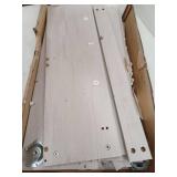 Oakvivo Shoe Cabinet with 2 Flip Drawers, Gray