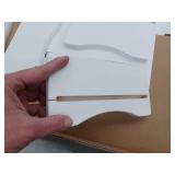 Rocdeer Bamboo Dual Monitor Stand Riser, White