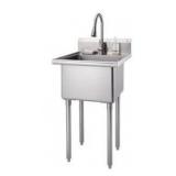 Trinity Stainless Steel Utility Sink With Pull Out Faucet