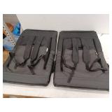 Set of 2 Black Stadium Seats