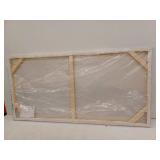 ART8YUQI Art - Contemporary Abstract Art Oil Painting On Canvas Texture 3D Silver, 30x60