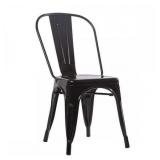 Metal Frame Tolix Style Bar Stool Industrial Chair, Set of 3